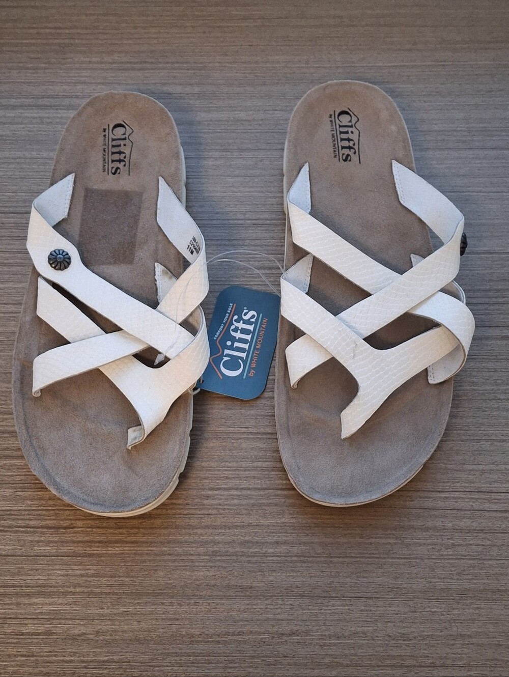 CLIFFS White Sandals SZ 11